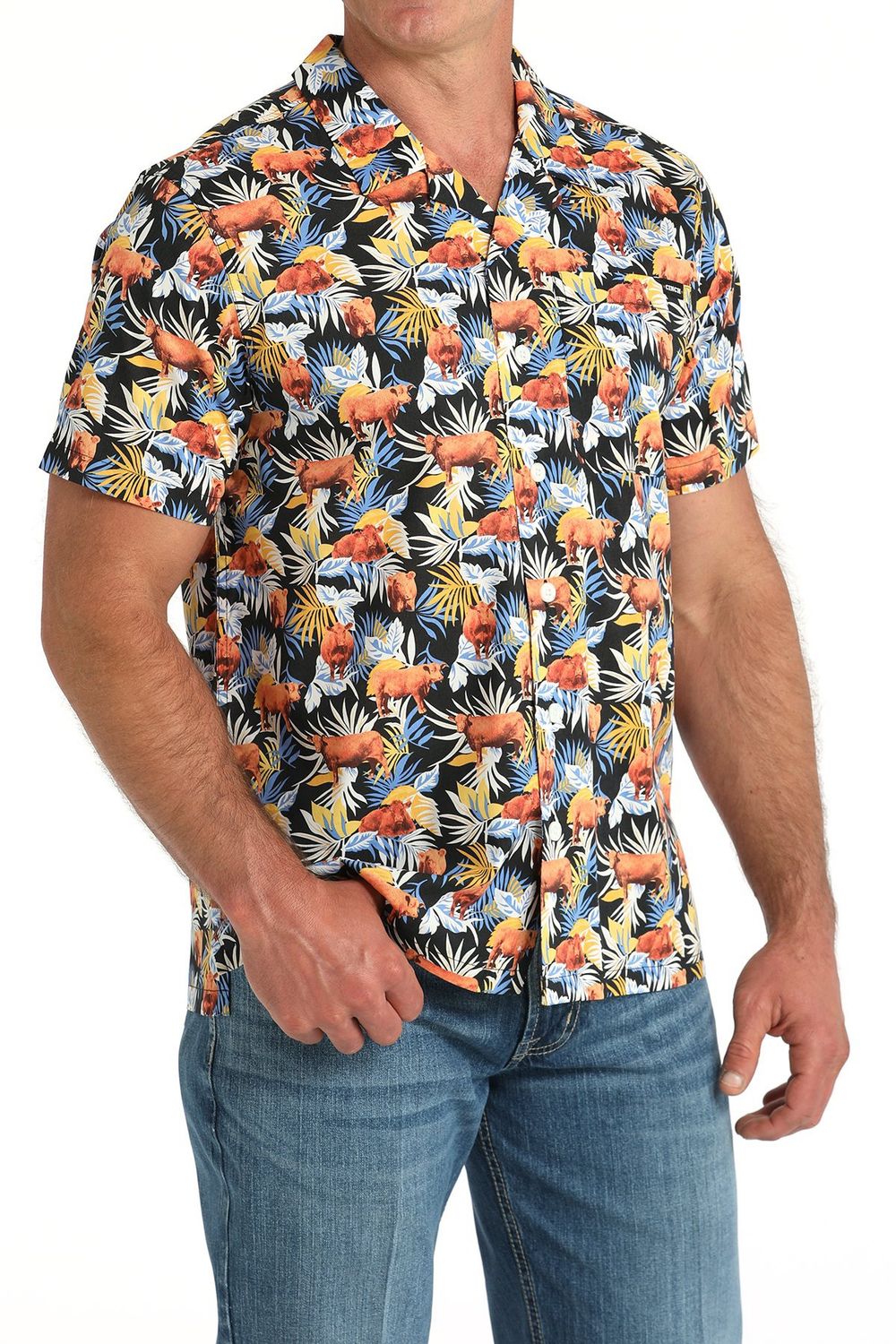 MEN&#39;S ALOHA ANGUS CAMP SHIRT