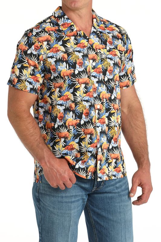 MEN&#39;S ALOHA ANGUS CAMP SHIRT