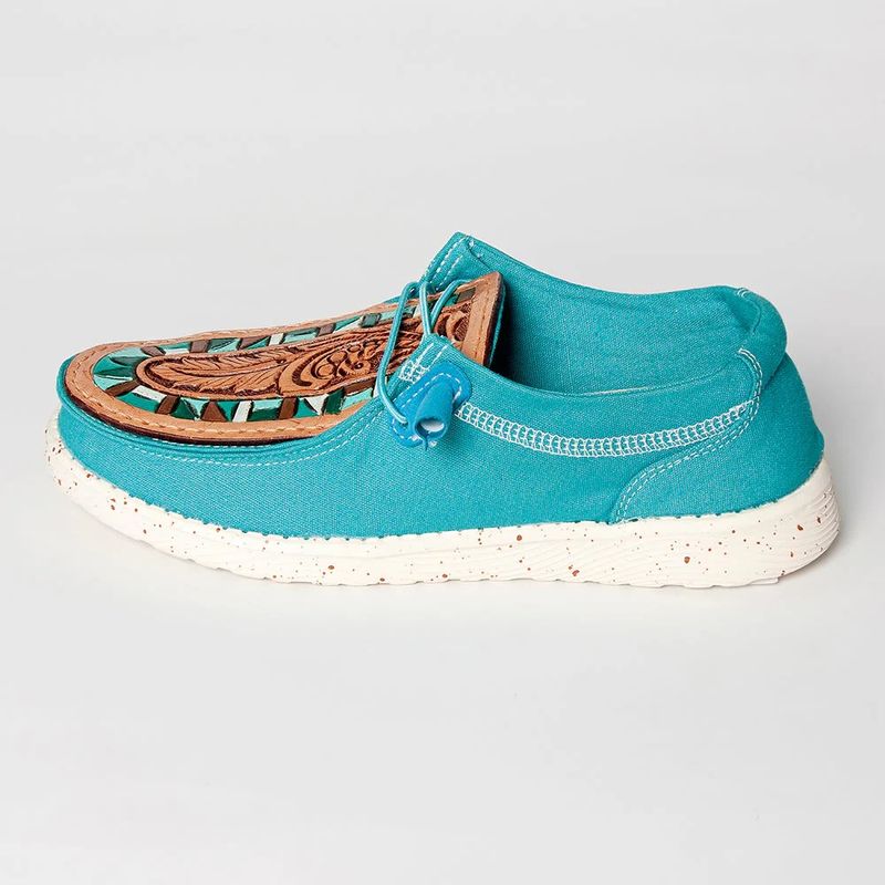 American Darling Tooled Leather Turquoise