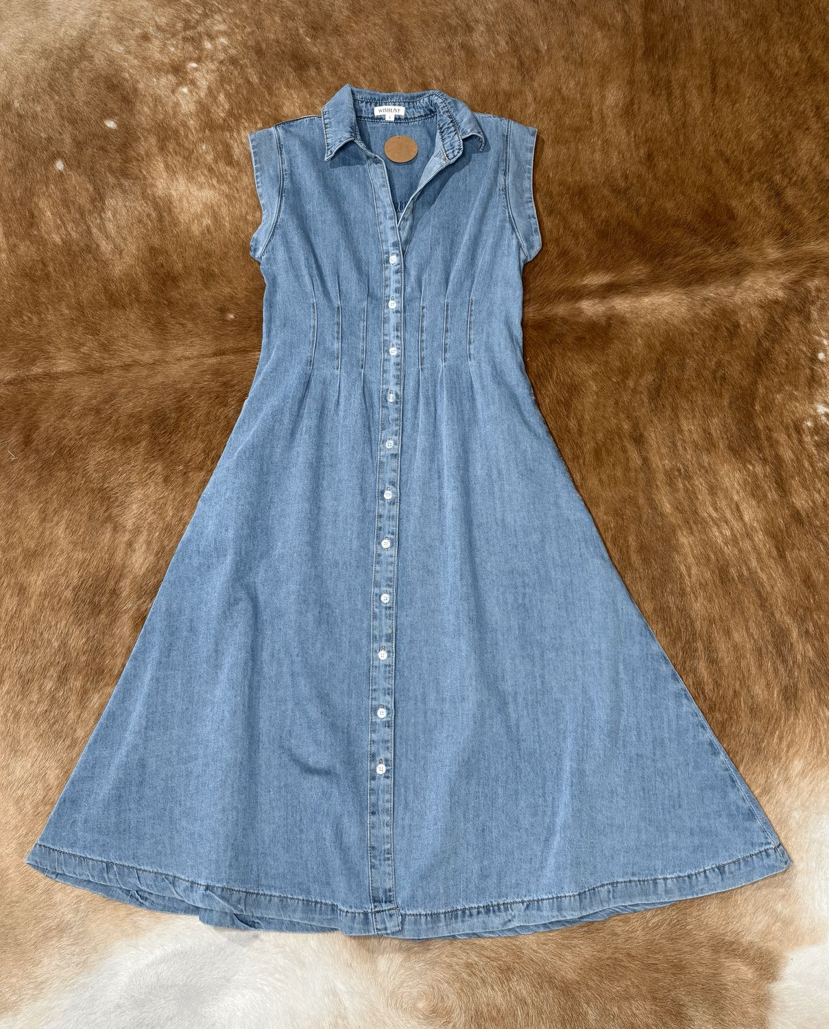 Sleeveless Denim Dress