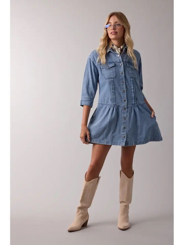 Mini Denim Dress