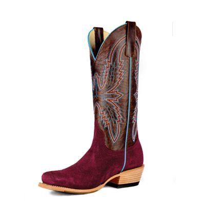 Macie Bean Burgundy Suede Bone Explosion