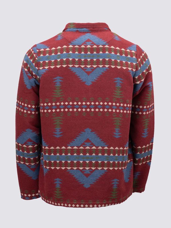 Chase Henley Red Aztec Pullover