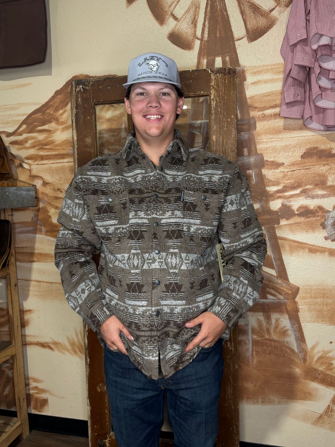 Hudson Shirt Jacket Taupe