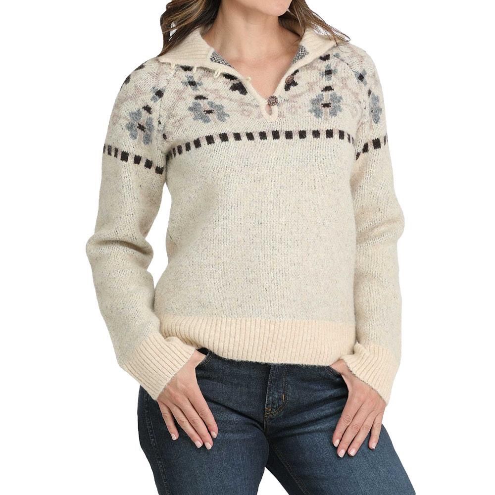 Cinch Womens Cream Pullover