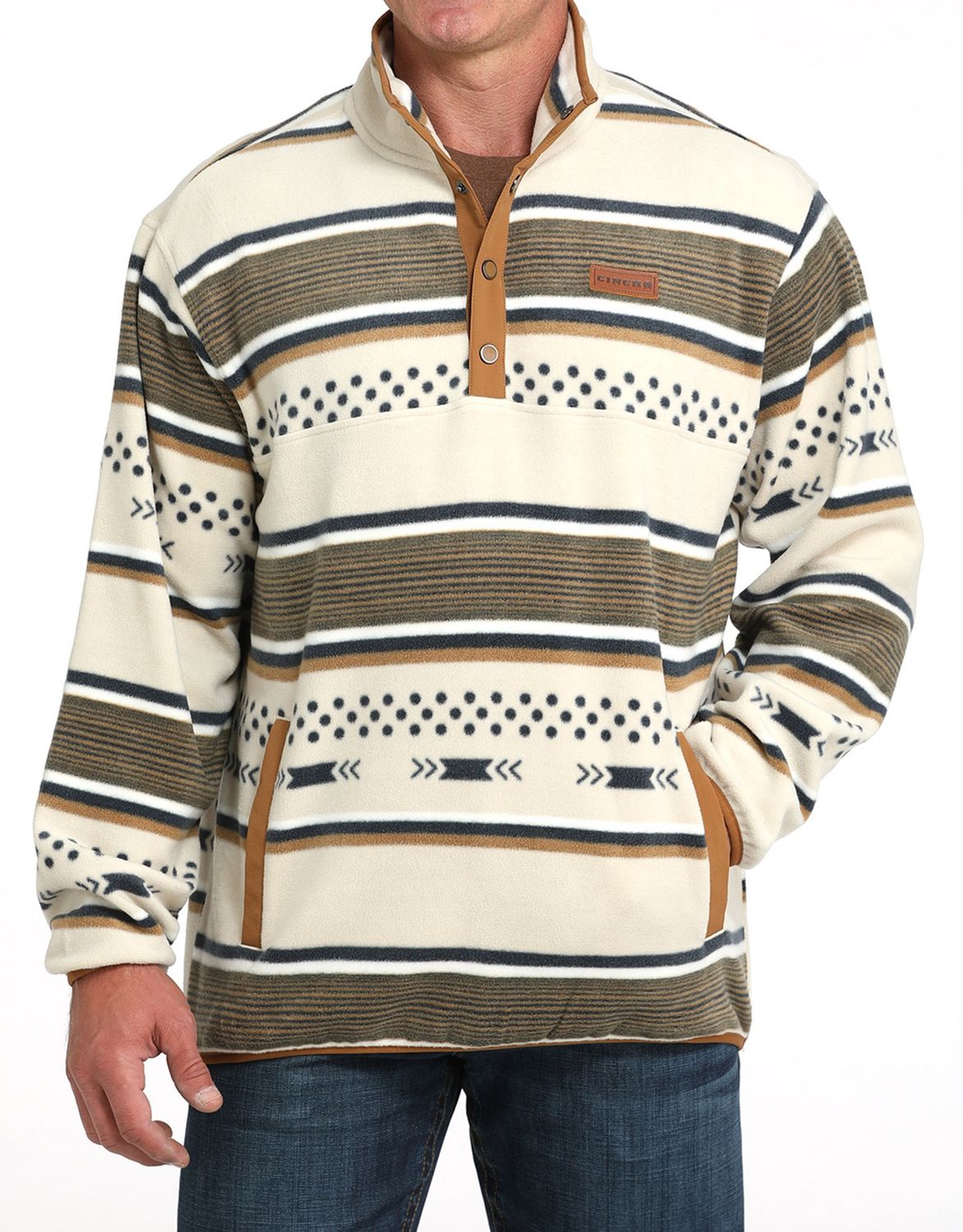 Mens Cinch Quarter Zip Polar Fleece