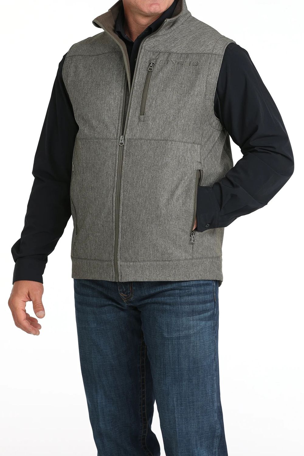 Mens Cinch CC Bonded Vest Olive