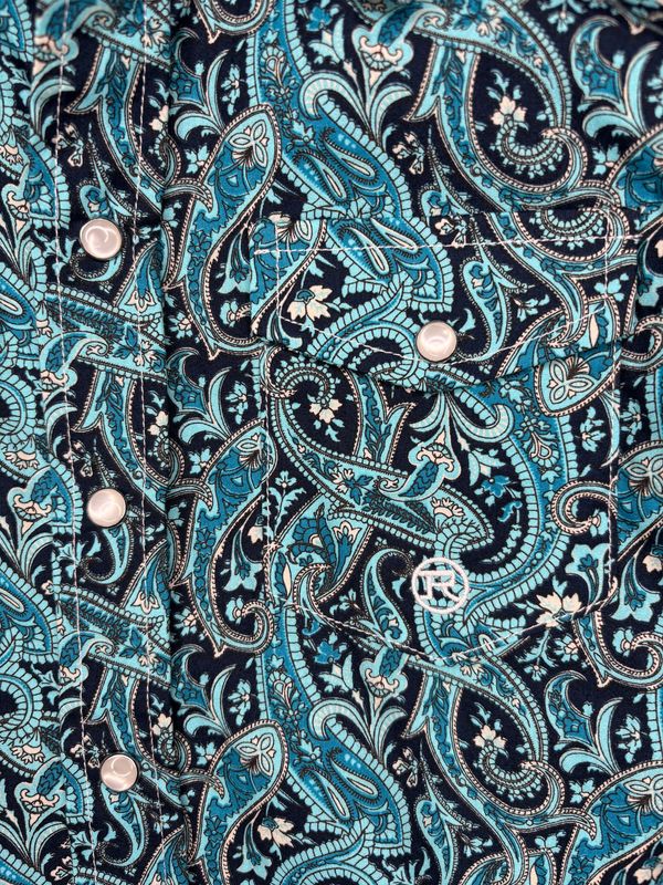 Roper Boys River Paisley Long Sleeve Shirt
