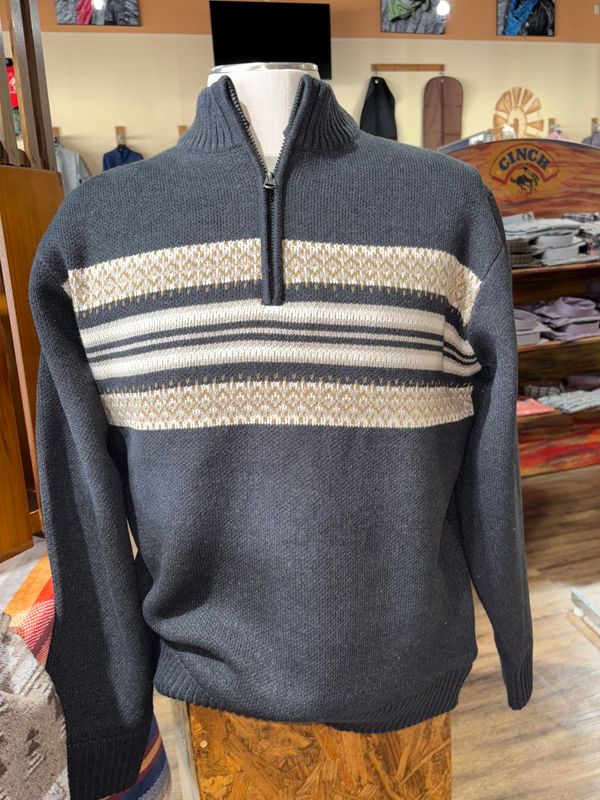 Mens Cinch Quarter Zip Sweater