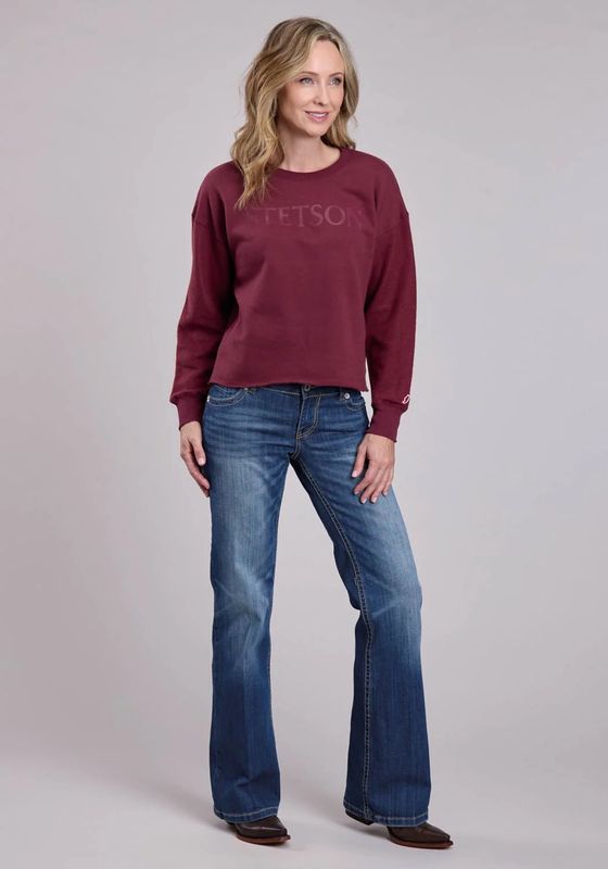 Womens Stetson Cropped Sweatshirt