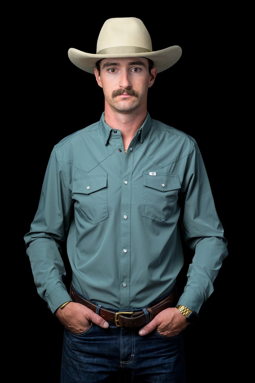 Ferrell Mens L/S Aqua