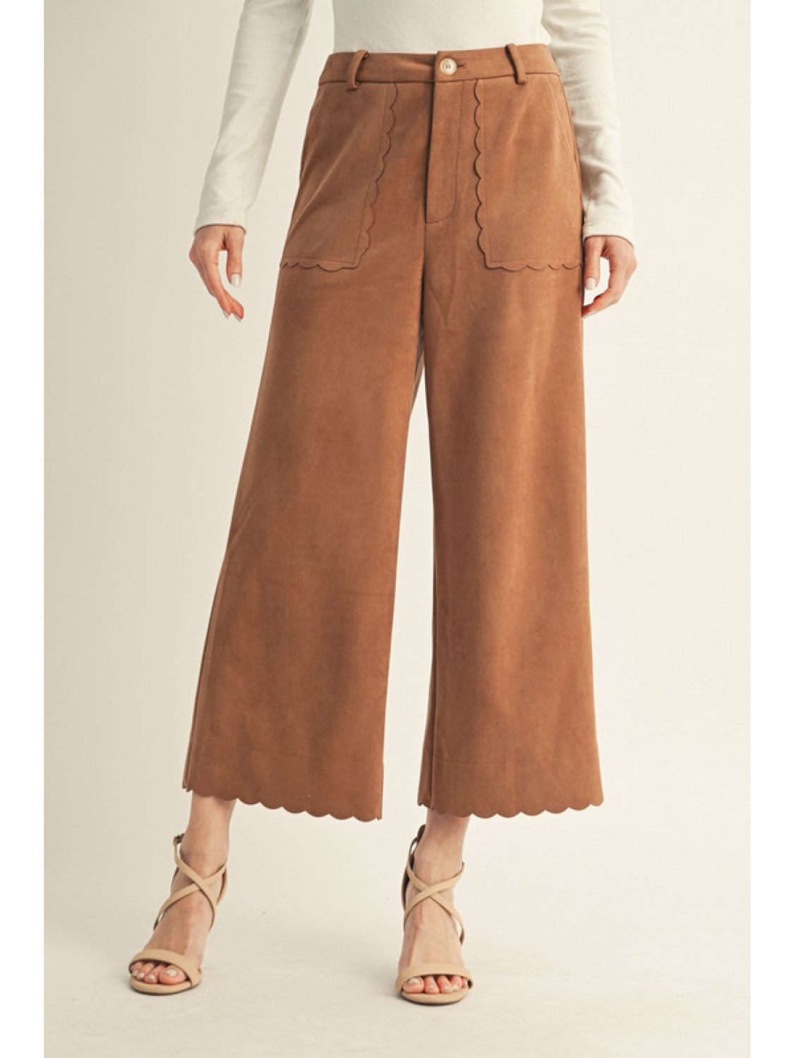 Camel Suede Pants