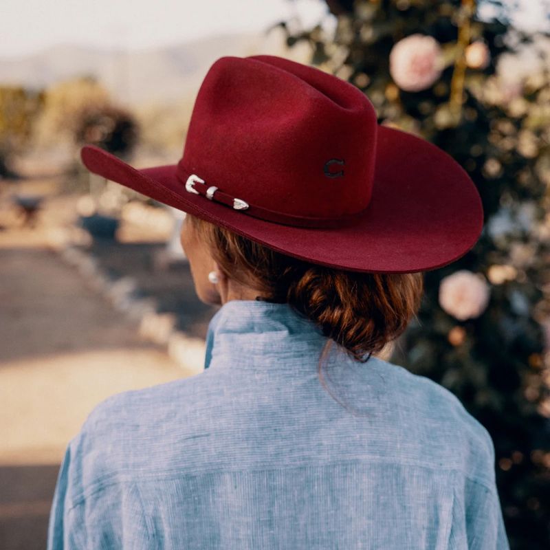 Charlie 1 Horse - Cranberry Cowgirl Hat