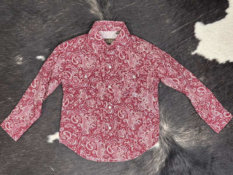 Boys Roper Plume Paisley Long Sleeve Shirt