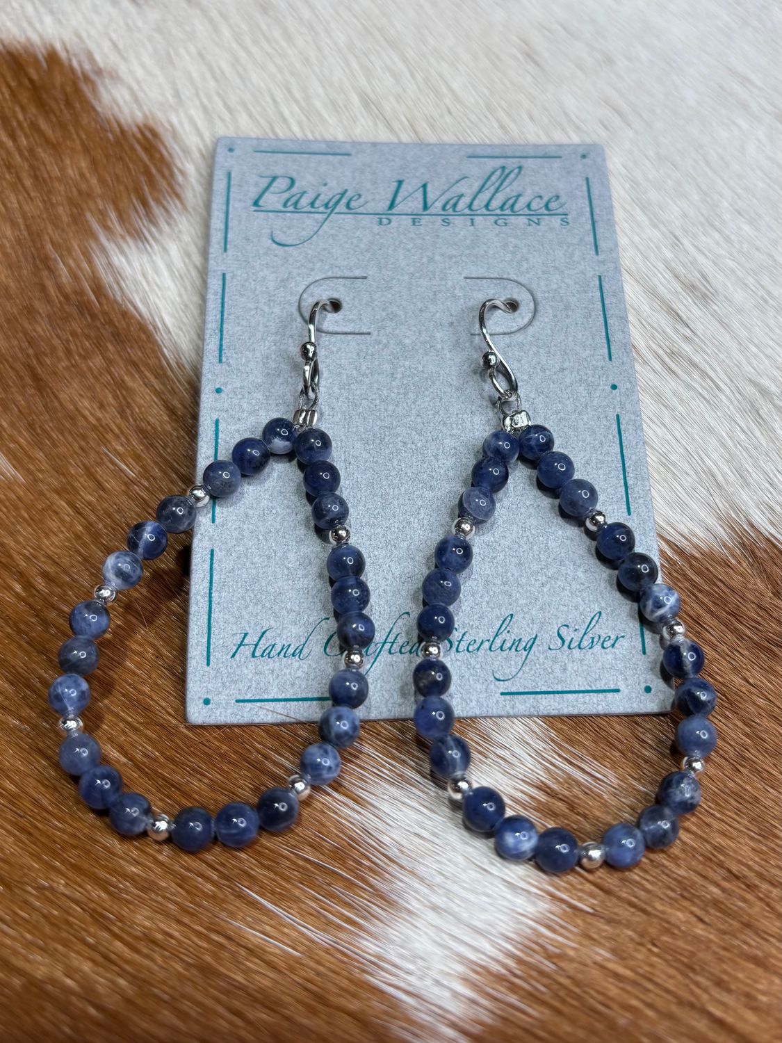 Sodalite Teardrop Earrings