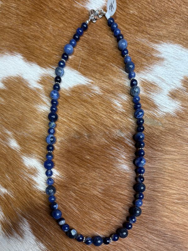 Sodalite Necklace 17 IN