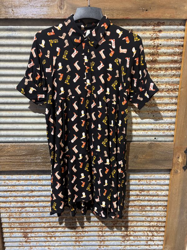 Womens Roper Boot Print Dress