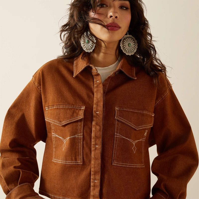 Ariat Womens Cropped Denim Jacket
