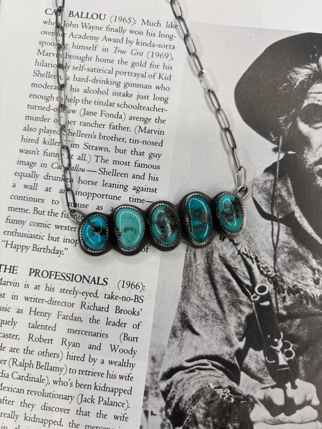 Hal Turquoise Bar Necklace