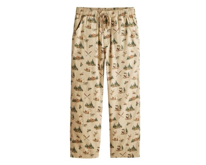 Pendleton Mens Camp Khaki Flannel PJs