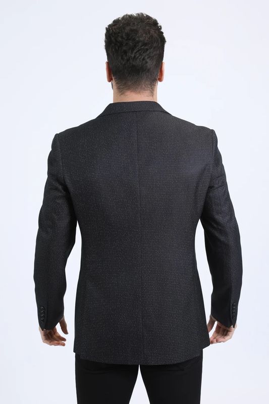 Mens Black/Silver Blazer