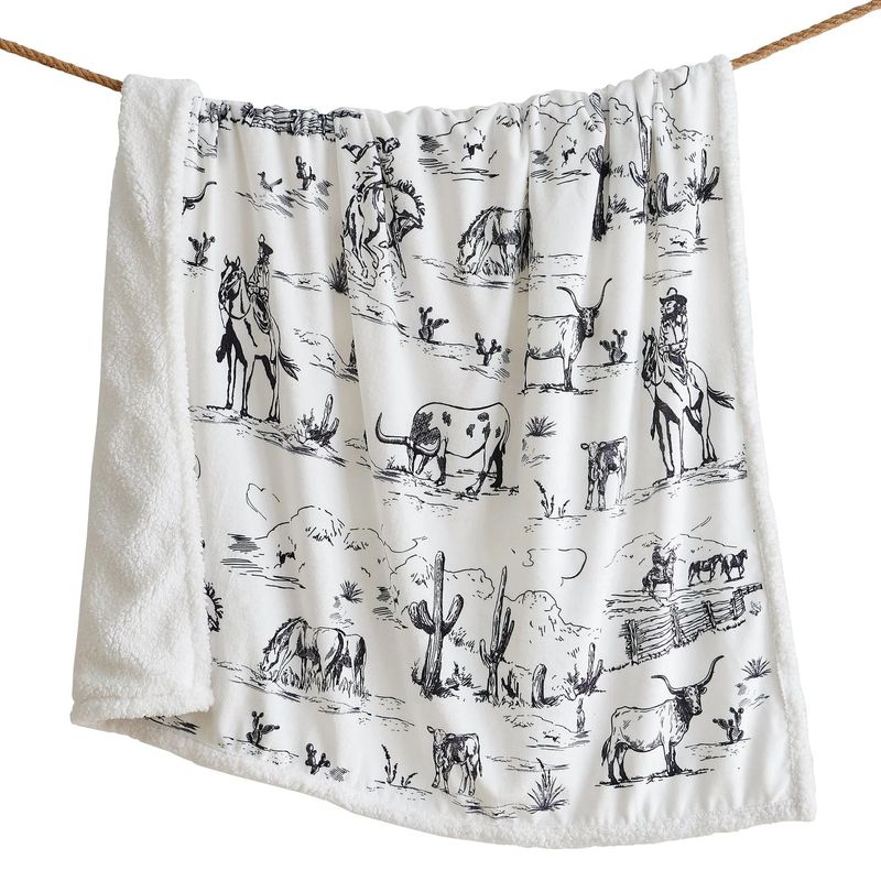 Ranch Life Sherpa Throw