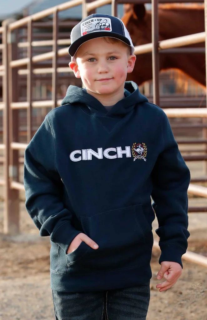 Boys Cinch Navy Hoodie