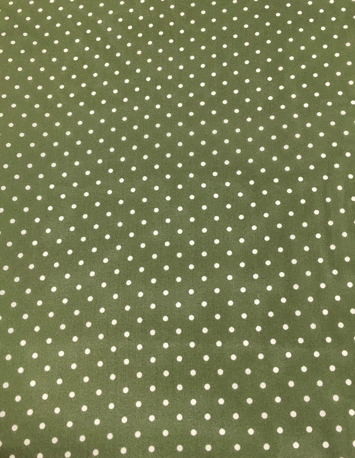 Sage/White Polka Dot