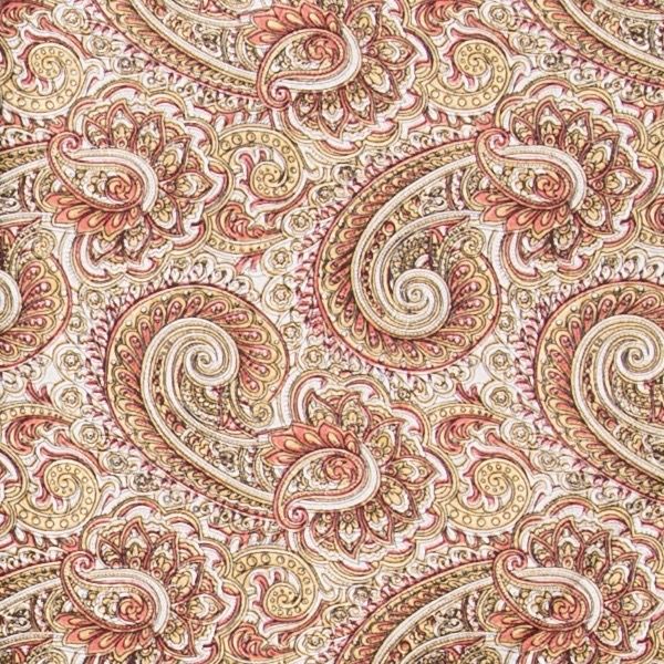 Paisley Brass and Bronze Wild Rag