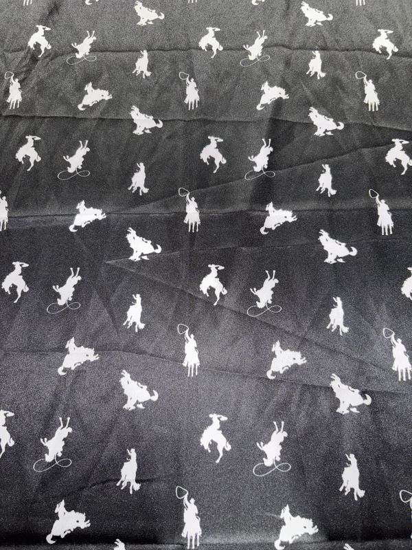 Cinch Black and White Wild Rag
