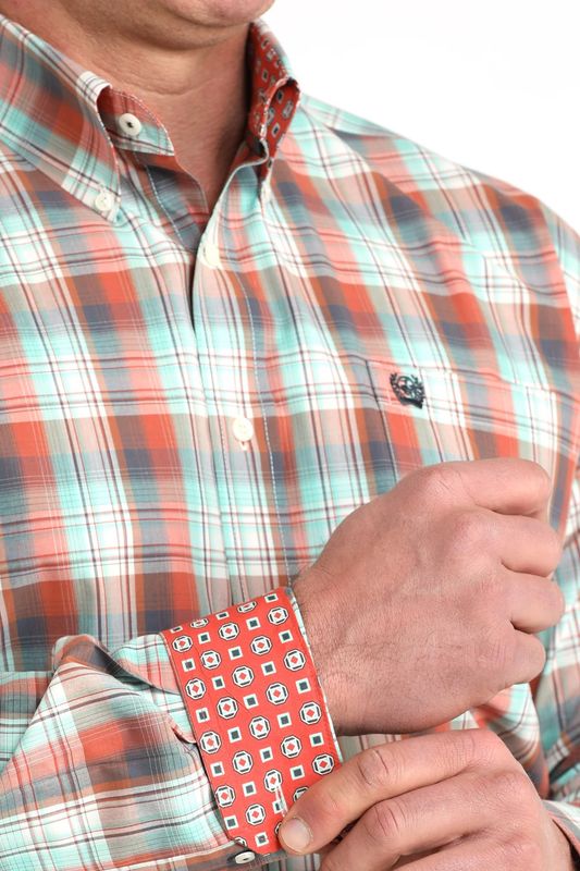 Mens Cinch Long Sleeve Button Down