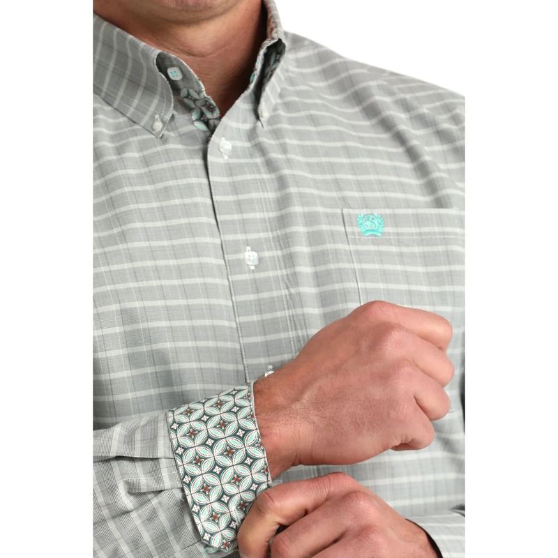 Mens Cinch Plaid Button Down