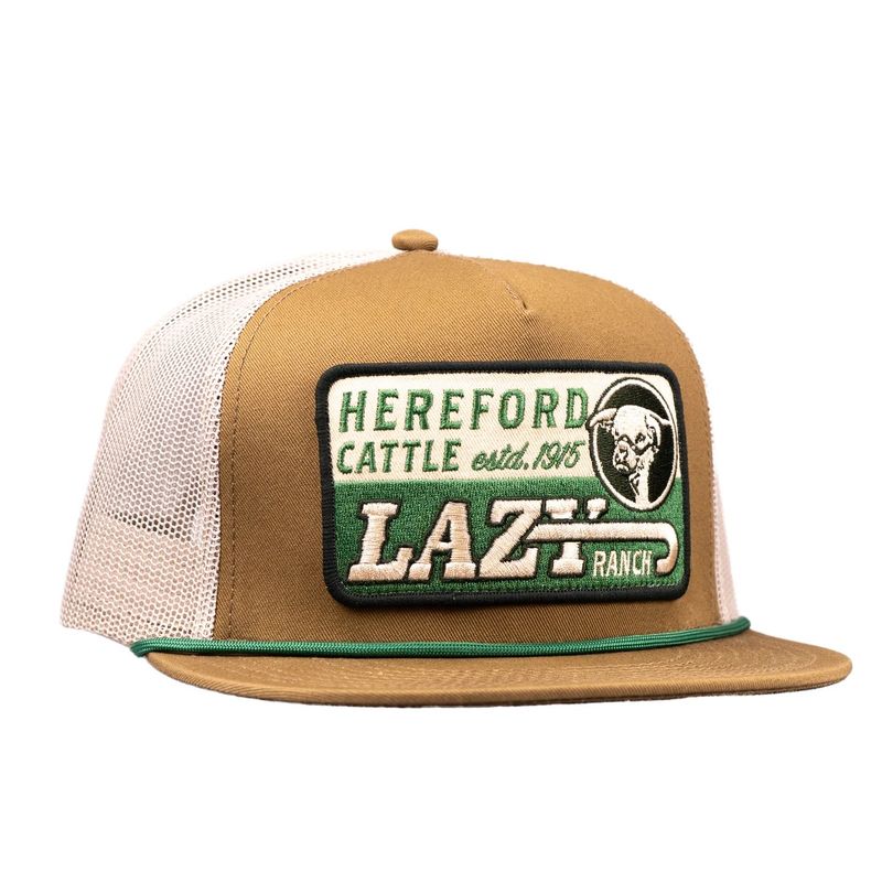 Coyote Brown and White Shafter Trucker hat