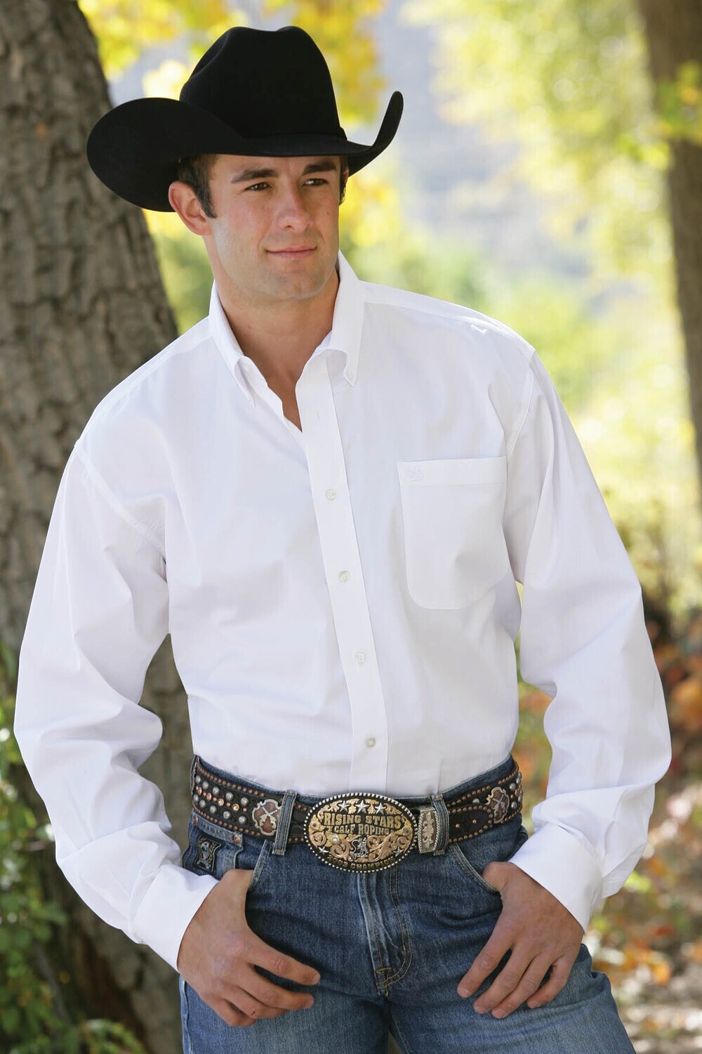 Mens Cinch Long Sleeve Button Down