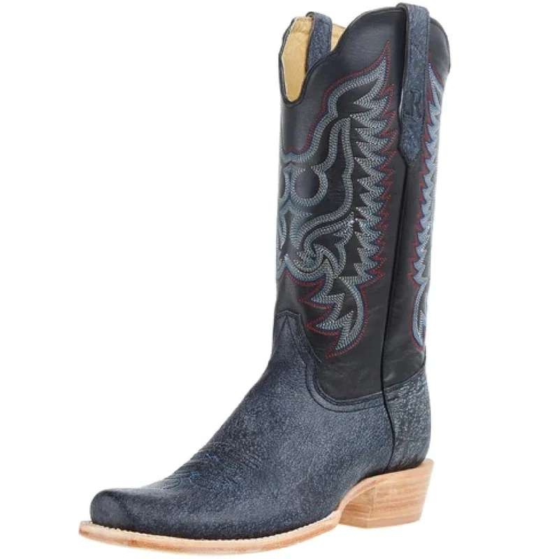 R. Watson Midnight Blue Cape Buffalo Boot