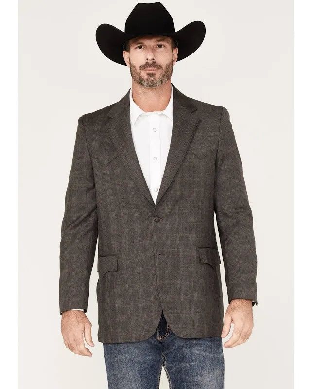 Circle S Blazer Brown Plaid