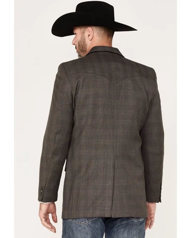 Circle S Blazer Brown Plaid