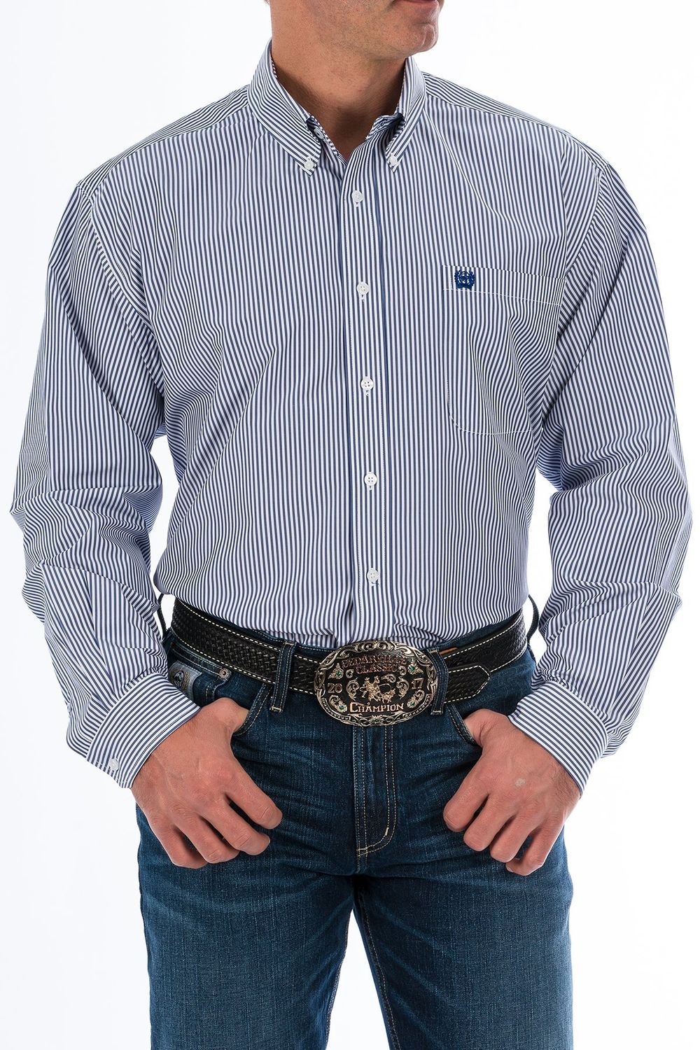 Mens Cinch Long sleeve Button Down