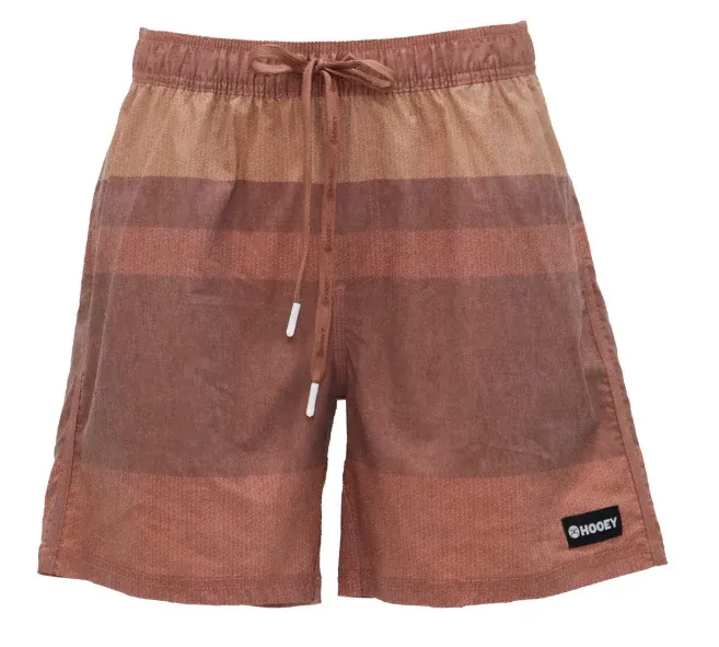 Hooey Breaker Men's Rust/Brown Volley Boardshort