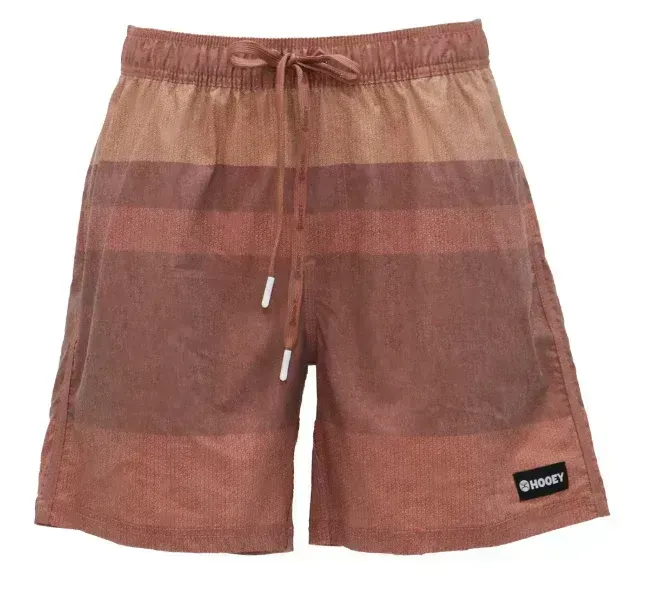 Hooey Breaker Men's Rust/Brown Volley Boardshort