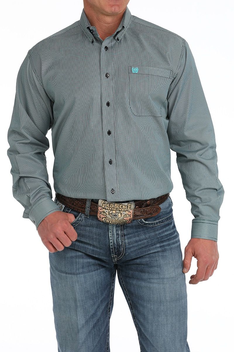 Mens Cinch Long Sleeve Button Down