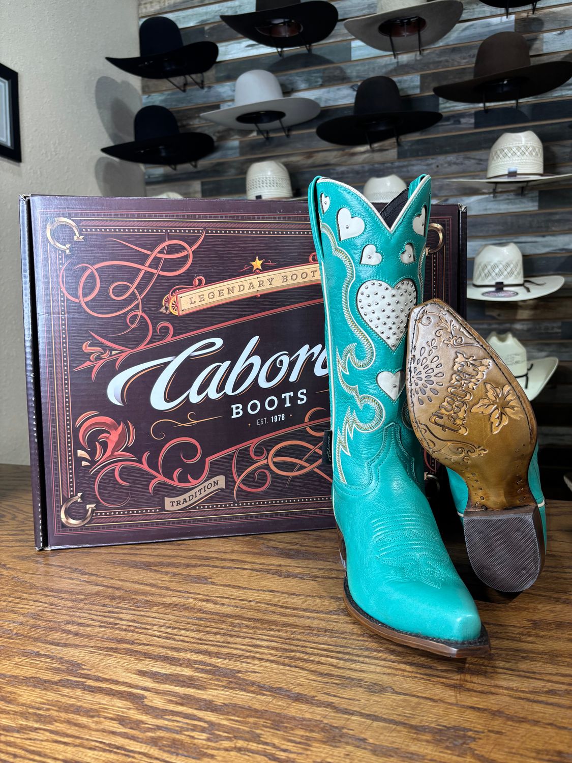 Womens Caborca Turquoise Boots