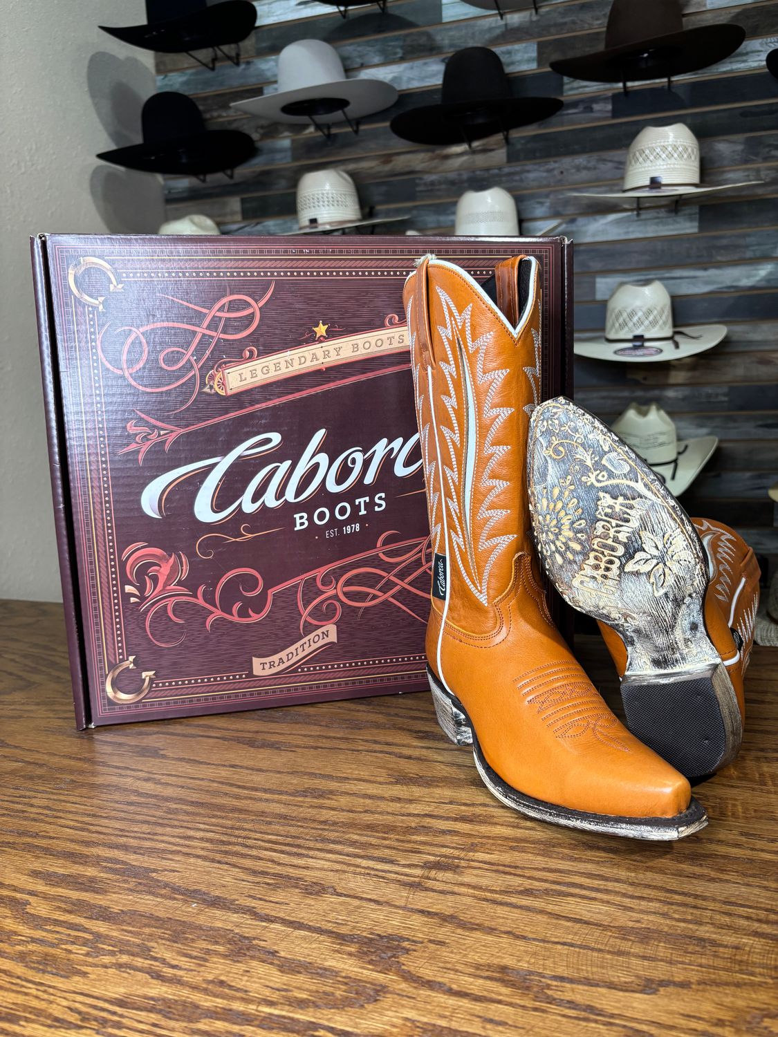 Womens Caborca Cognac Boots