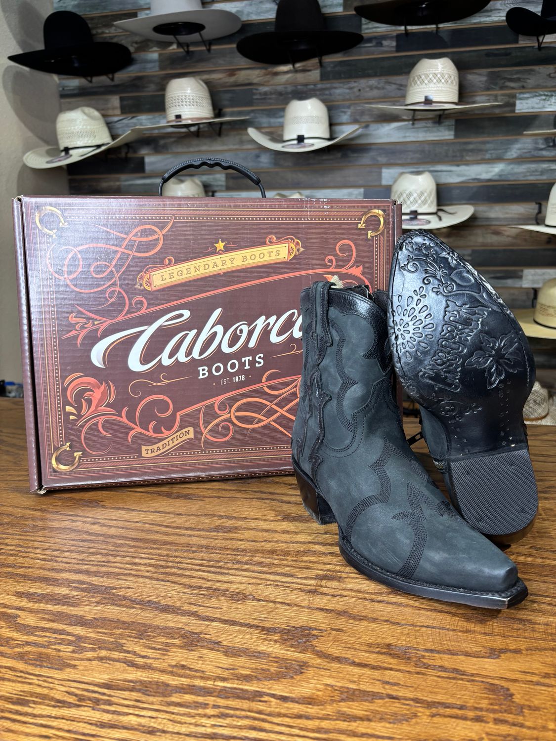 Womens Caborca Black Booties