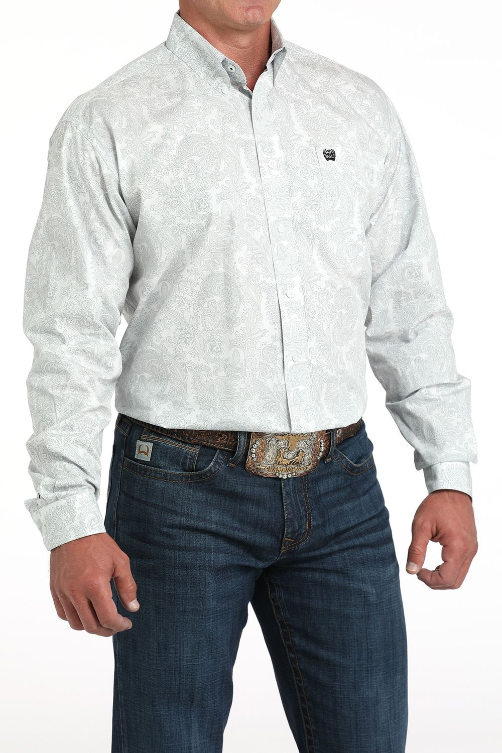 Mens Cinch Long Sleeve Button Down