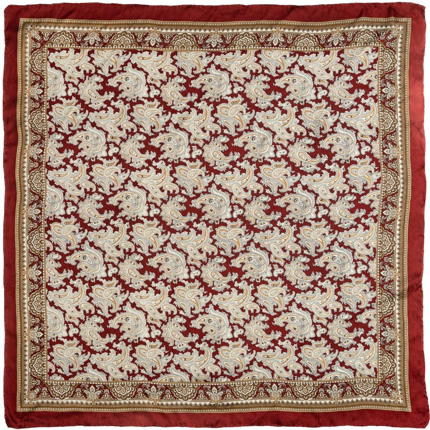 Paisley Cherry/Honey Silk Wild Rag