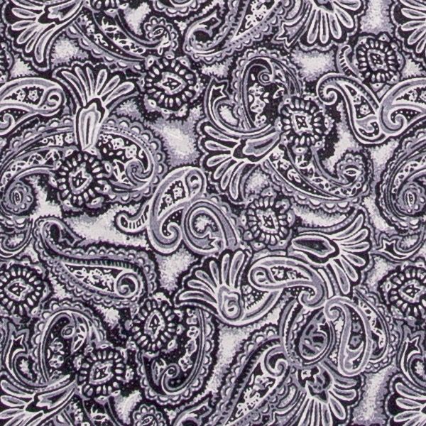 Paisley Silver/Smoke Silk Wild Rag