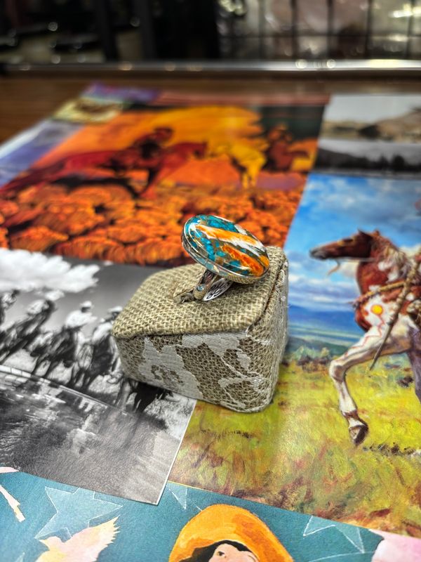 Oval Spiny/Turquoise Ring