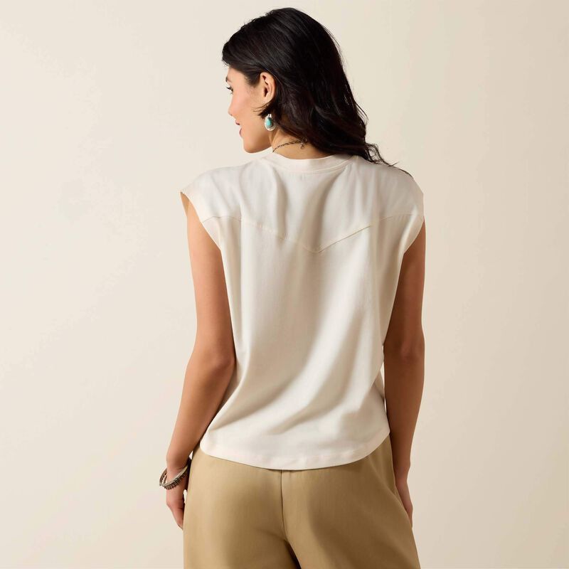 Womens Ariat Wild West Cropped Tee