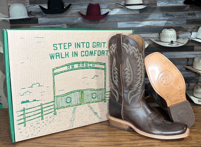 R. Watson Mad Brown Cowhide/Brown Goat
